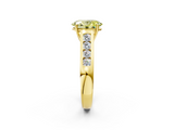 Yellow gold Fancy Yellow Oval  Brilliant Channel-Set Solitaire Ring with Four-Prong Setting_22