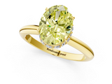 Yellow gold Fancy Yellow Oval  Brilliant Solitaire Engagement Ring with Six-Prong Setting and Classic Band_21