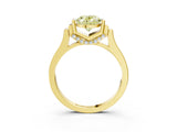 Yellow gold Fancy Yellow Oval Cut Brilliant Solitaire Diamond Ring with Channel Set Band and Bar Prong Setting_15