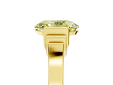Yellow gold Fancy Yellow Oval Cut Brilliant Solitaire Diamond Ring with Channel Set Band and Bar Prong Setting_17