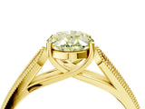 Yellow gold Fancy Yellow Oval Cut Cut Pave Split Shank Engagement Ring with Four-Prong Setting_4