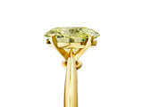 Yellow gold Fancy Yellow Oval Cut Diamond Solitaire Engagement Ring with Classic Band and Four-Prong Setting_17