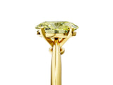 Yellow gold Fancy Yellow Oval Cut Diamond Solitaire Engagement Ring with Classic Band and Four-Prong Setting_41