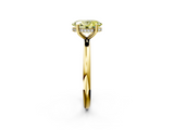 Yellow gold Fancy Yellow Oval  Cut Solitaire Engagement Ring with Four-Prong Setting and Classic Band_22