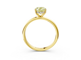 Yellow gold Fancy Yellow Oval  Cut Solitaire Engagement Ring with Four-Prong Setting and Classic Band_23