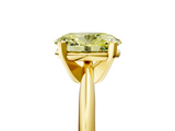Yellow gold Fancy Yellow Oval  Cut Solitaire Ring with Four-Prong Setting on a Classic Band_47