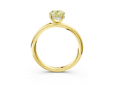 Yellow gold Fancy Yellow Oval  Cut Solitaire Ring with Thin Band and Four-Prong Setting_19