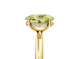 Yellow gold Fancy Yellow Oval  Cut Solitaire Ring with Thin Band and Four-Prong Setting_21