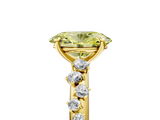 Yellow gold Fancy Yellow Oval  Diamond Cluster Prong-Set Solitaire Ring_29
