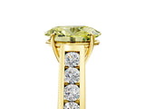 Yellow gold Fancy Yellow Oval  Solitaire Channel-Set Diamond Engagement Ring with Four-Prong Setting_37