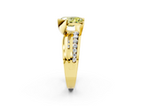 Yellow gold Fancy Yellow Oval  Solitaire Channel-Set Split Shank Ring with Tension Prong Setting_5