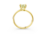 Yellow gold Fancy Yellow Oval  Solitaire Diamond Ring with 4-Prong Setting on a Classic Band_6