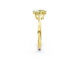 Yellow gold Fancy Yellow Oval  Solitaire Diamond Ring with Split Shank and Four-Prong Setting_14