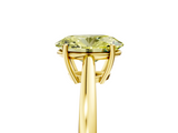 Yellow gold Fancy Yellow Oval  Solitaire Diamond Ring with Split Shank and Four-Prong Setting_24