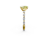 Yellow gold Fancy Yellow Oval  Solitaire Marquise Side Stone Prong Setting Ring_46