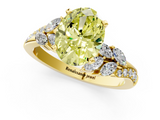 Yellow gold Fancy Yellow Oval  Solitaire Marquise Twist Band with Six-Prong Setting_65
