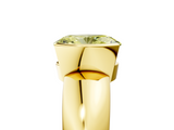 Yellow gold Fancy Yellow Oval  Solitaire Tension Set Diamond Ring with Wide Band_25
