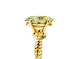 Yellow gold Fancy Yellow Oval  Solitaire Twisted Band with Bead Prong Setting_400