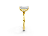 Yellow gold Fancy Yellow Oval  and Emerald Cut Toi Moi Ring with Prong Setting_65