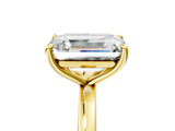 Yellow gold Fancy Yellow Oval  and Emerald Cut Toi Moi Ring with Prong Setting_68