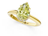 Yellow gold Fancy Yellow Pear  Brilliant Solitaire Engagement Ring with Six-Prong Setting and Classic Band_21