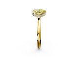 Yellow gold Fancy Yellow Pear  Brilliant Solitaire Engagement Ring with Six-Prong Setting and Classic Band_22