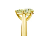 Yellow gold Fancy Yellow Pear Cut Diamond Solitaire Engagement Ring with Cathedral Setting and Four-Prong Mount_29