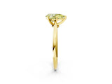 Yellow gold Fancy Yellow Pear Cut Diamond Solitaire Engagement Ring with Classic Band and Four-Prong Setting_42