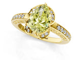 Yellow gold Fancy Yellow Pear  Cut Halo Diamond Ring with Channel Set Band and Four-Prong Setting_33