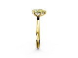 Yellow gold Fancy Yellow Pear  Cut Solitaire Engagement Ring with Four-Prong Setting and Classic Band_22
