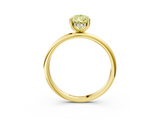 Yellow gold Fancy Yellow Pear  Cut Solitaire Engagement Ring with Four-Prong Setting and Classic Band_23