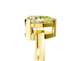 Yellow gold Fancy Yellow Pear  Cut Solitaire Ring with Four-Prong Setting and Classic Band_52