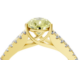Yellow gold Fancy Yellow Pear  Cut Split Shank Pave Diamond Engagement Ring with Four-Prong Setting_28