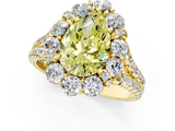 Yellow gold Fancy Yellow Pear  Halo Split Shank Diamond Engagement Ring with Pave Band and Four-Prong Setting_55
