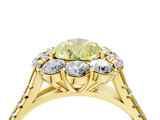 Yellow gold Fancy Yellow Pear  Halo Split Shank Diamond Engagement Ring with Pave Band and Four-Prong Setting_58