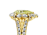 Yellow gold Fancy Yellow Pear  Halo Split Shank Diamond Engagement Ring with Pave Band and Four-Prong Setting_59