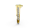 Yellow gold Fancy Yellow Pear  Solitaire Bezel-Set Diamond Ring with Channel-Set Band_39