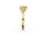 Yellow gold Fancy Yellow Pear  Solitaire Celtic Knot Engagement Ring with Four-Prong Setting_44