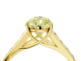 Yellow gold Fancy Yellow Pear  Solitaire Channel-Set Diamond Engagement Ring with Four-Prong Setting_36