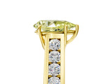 Yellow gold Fancy Yellow Pear  Solitaire Channel-Set Diamond Engagement Ring with Four-Prong Setting_37