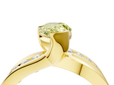Yellow gold Fancy Yellow Pear  Solitaire Channel-Set Split Shank Ring with Tension Prong Setting_7