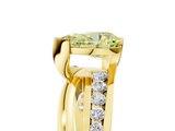 Yellow gold Fancy Yellow Pear  Solitaire Channel-Set Split Shank Ring with Tension Prong Setting_8