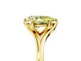 Yellow gold Fancy Yellow Pear  Solitaire Diamond Ring with Six-Prong Setting and Tapered Band_22