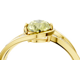Yellow gold Fancy Yellow Pear  Solitaire Diamond Ring with Split Shank and Prong Setting_67