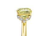 Yellow gold Fancy Yellow Princess  Brilliant Solitaire Engagement Ring with Six-Prong Setting and Classic Band_5