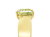 Yellow gold Fancy Yellow Princess Cut Diamond Channel Set Solitaire Ring with Four-Prong Setting_17