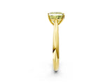 Yellow gold Fancy Yellow Princess Cut Diamond Solitaire Engagement Ring with Cathedral Setting and Four-Prong Mount_22