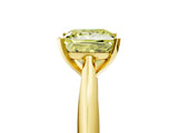 Yellow gold Fancy Yellow Princess Cut Diamond Solitaire Engagement Ring with Cathedral Setting and Four-Prong Mount_29