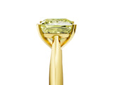 Yellow gold Fancy Yellow Princess Cut Diamond Solitaire Engagement Ring with Cathedral Setting and Four-Prong Mount_71