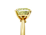 Yellow gold Fancy Yellow Princess Cut Diamond Solitaire Engagement Ring with Classic Band and Four-Prong Setting_22